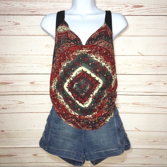 Free People| We The Free Bandana Print Muscle Tank - Picture 3 of 8